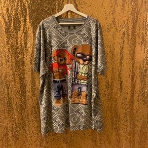 Hustle Graphic Men’s Gray Shirt Top Sz 4XL NEW